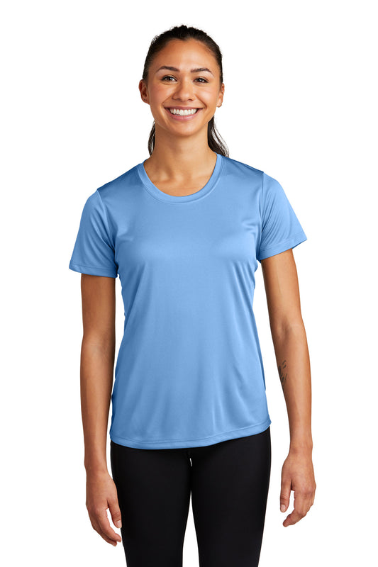 Sport-Tek Women's PosiCharge Competitor Tee. LST350 Carolina Blue