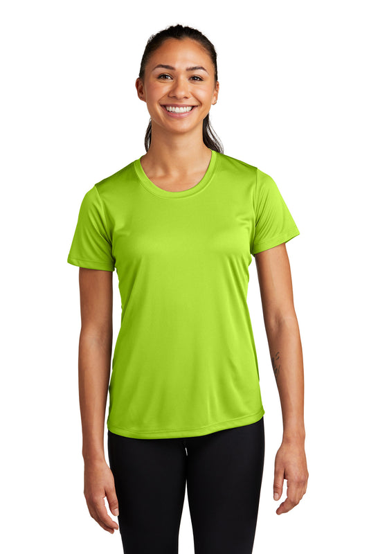 Sport-Tek Women's PosiCharge Competitor Tee. LST350 Lime Shock