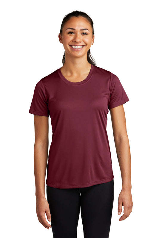 Sport-Tek Women's PosiCharge Competitor Tee. LST350 Maroon