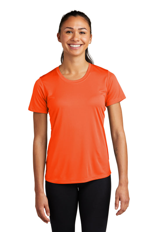 Sport-Tek Women's PosiCharge Competitor Tee. LST350 Neon Orange