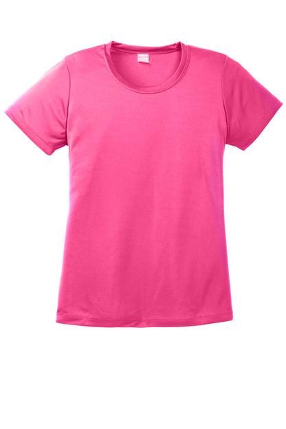 Sport-Tek Women's PosiCharge Competitor Tee. LST350 Neon Pink