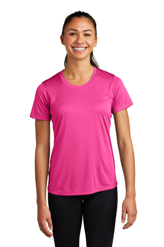 Sport-Tek Women's PosiCharge Competitor Tee. LST350 Neon Pink
