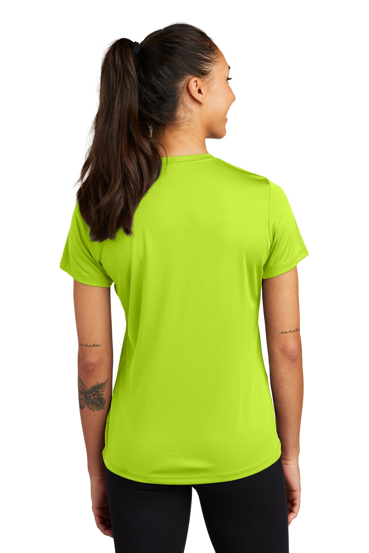 Sport-Tek Women's PosiCharge Competitor Tee. LST350 Neon Yellow
