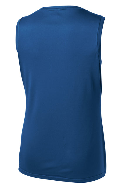 Sport-Tek Women's Sleeveless PosiCharge Competitor V-Neck Tee. LST352 Royal