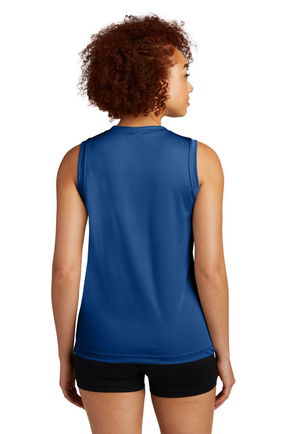 Sport-Tek Women's Sleeveless PosiCharge Competitor V-Neck Tee. LST352 Royal
