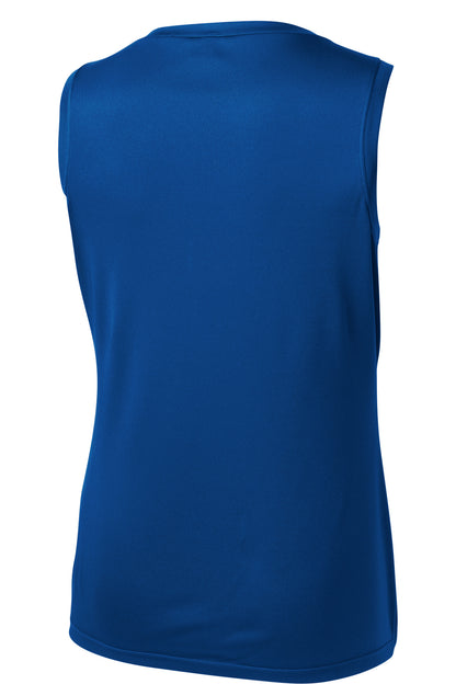 Sport-Tek Women's Sleeveless PosiCharge Competitor V-Neck Tee. LST352 True Royal