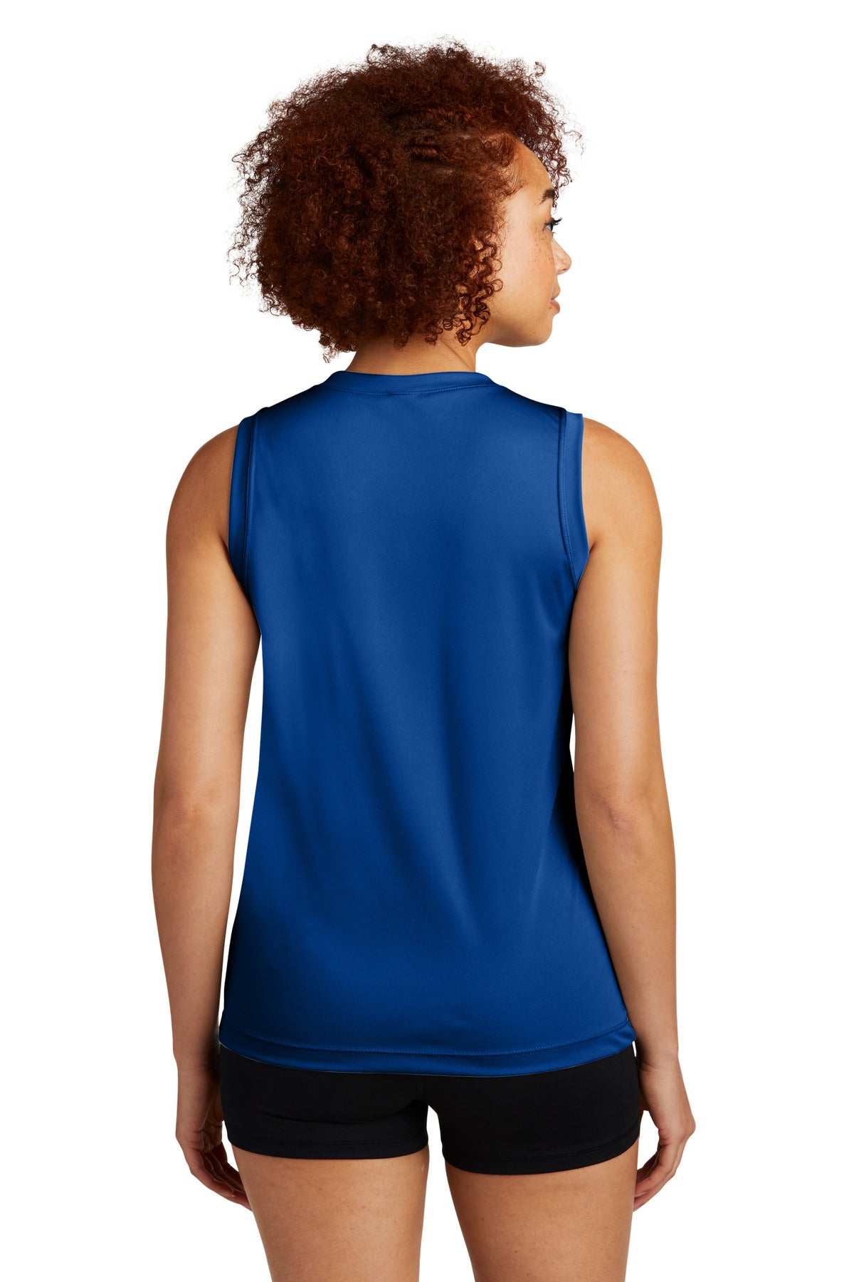 Sport-Tek Women's Sleeveless PosiCharge Competitor V-Neck Tee. LST352 True Royal