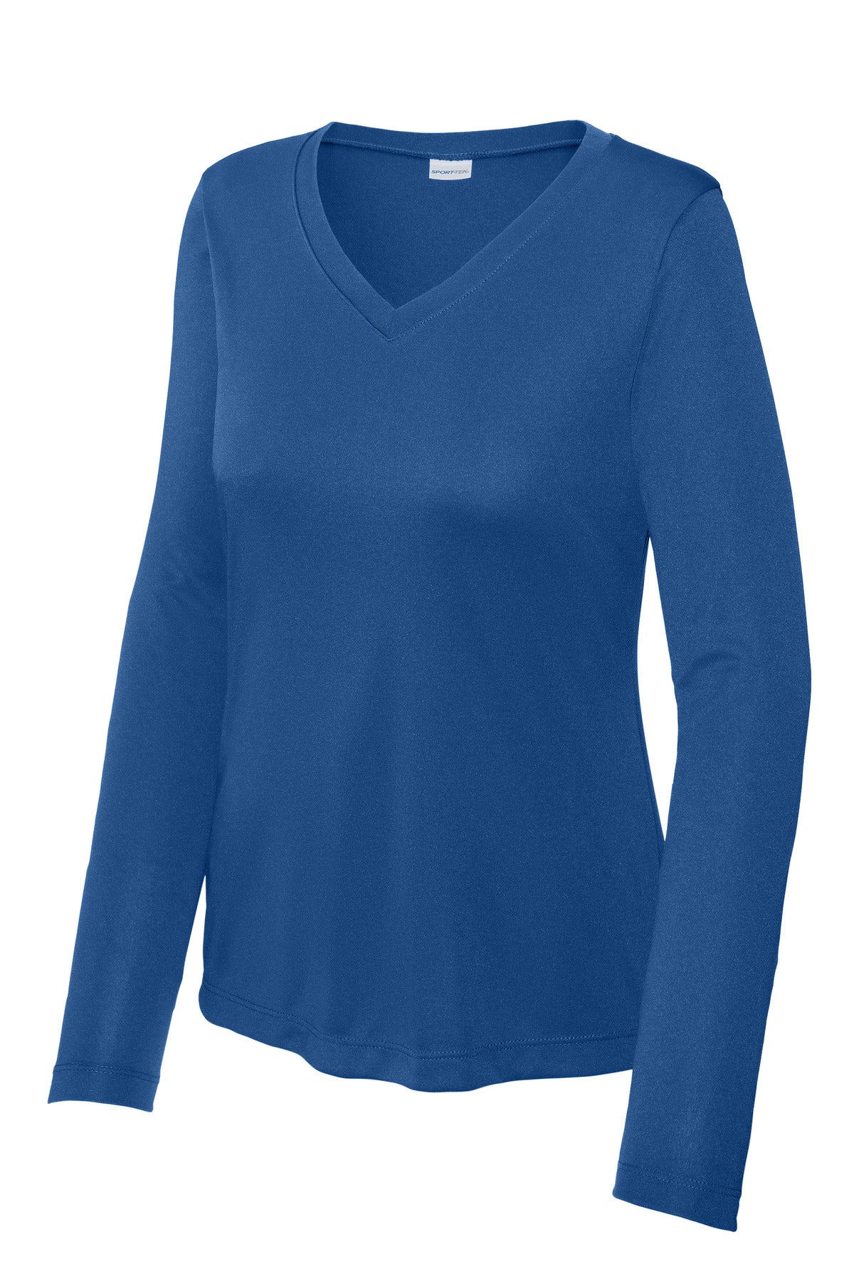Sport-Tek Women's Long Sleeve PosiCharge Competitor V-Neck Tee. LST353LS Royal