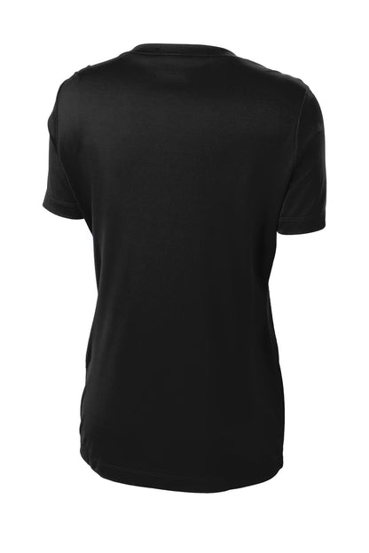 Sport-Tek Women's PosiCharge Competitor V-Neck Tee. LST353 Black