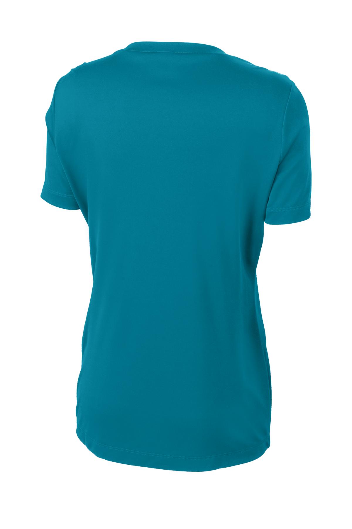 Sport-Tek Women's PosiCharge Competitor V-Neck Tee. LST353 Tropic Blue