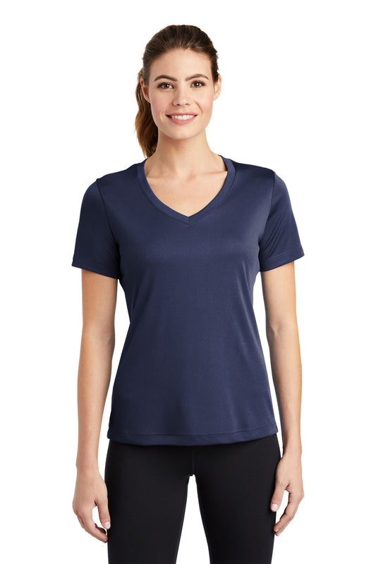 Sport-Tek Women's PosiCharge Competitor V-Neck Tee. LST353 True Navy