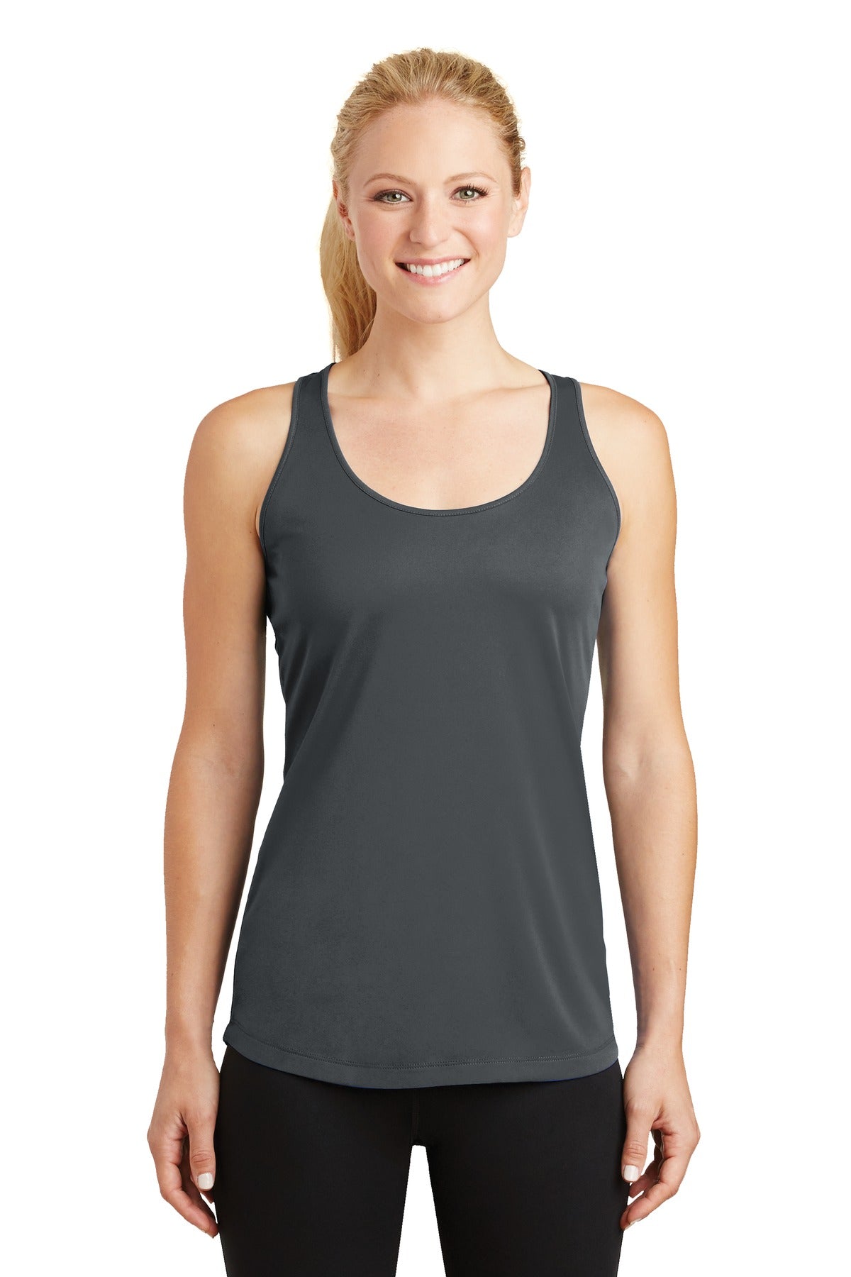 Sport-Tek Women's PosiCharge Competitor Racerback Tank. LST356 Iron Grey