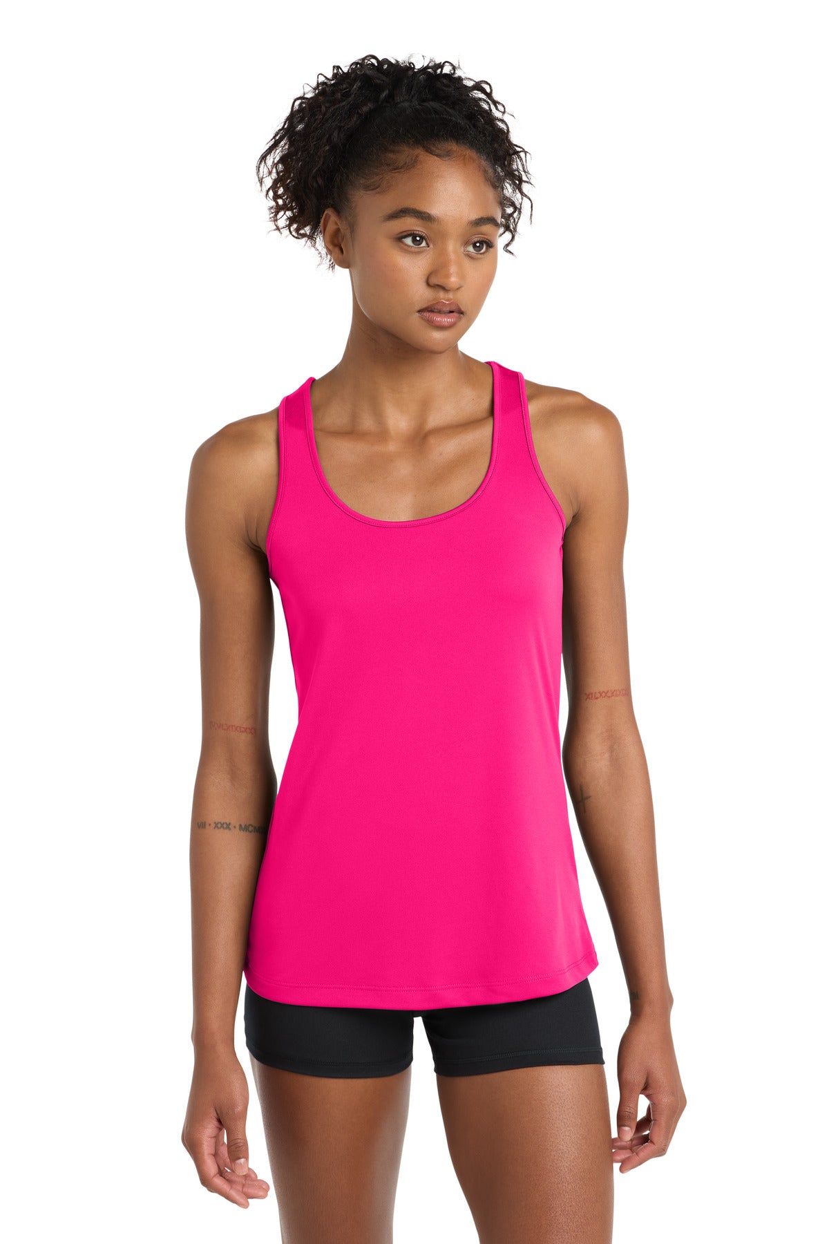 Sport-Tek Women's PosiCharge Competitor Racerback Tank LST356 Neon Pink