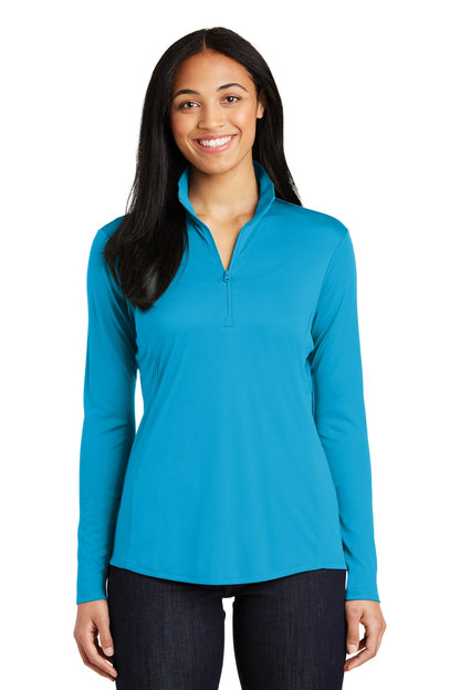 Sport-Tek Women's PosiCharge Competitor 1/4-Zip Pullover. LST357 Atomic Blue