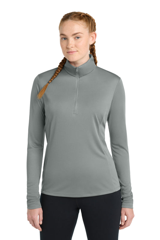 Sport-Tek Women's PosiCharge Competitor 1/4-Zip Pullover LST357 Grey Concrete