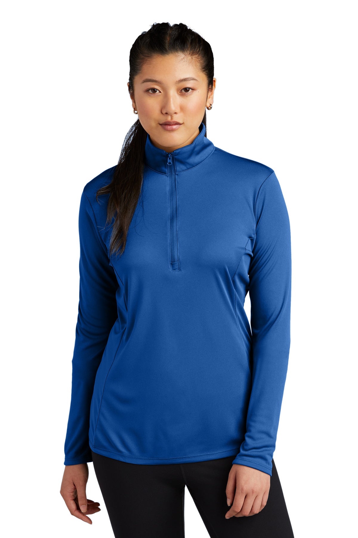 Sport-Tek Women's PosiCharge Competitor 1/4-Zip Pullover. LST357 True Royal