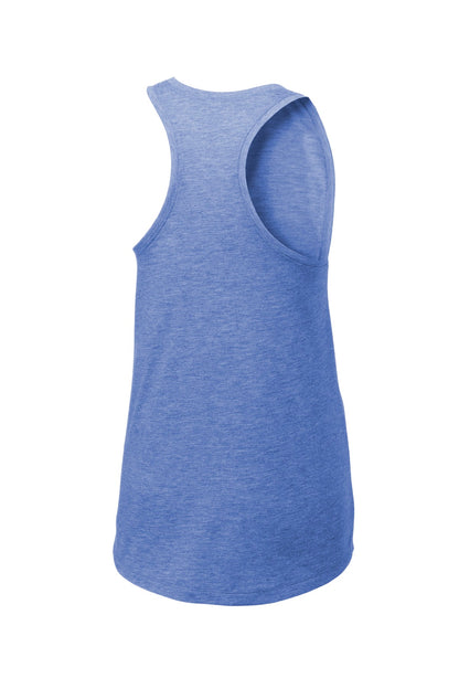 Sport-Tek  Women's PosiCharge  Tri-Blend Wicking Tank. LST402 True Royal Heather