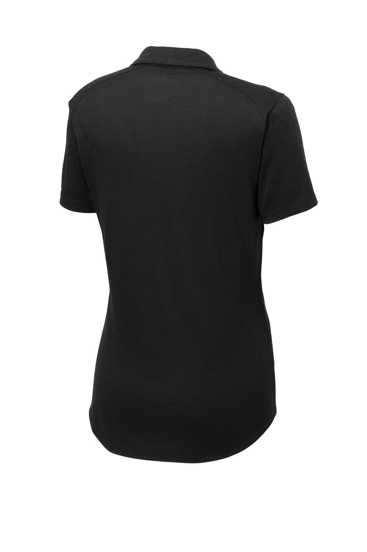 Sport-Tek  Women's PosiCharge  Tri-Blend Wicking Polo. LST405 Black Triad Solid
