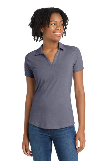 Sport-Tek Women's PosiCharge Tri-Blend Wicking Polo LST405 True Navy Heather
