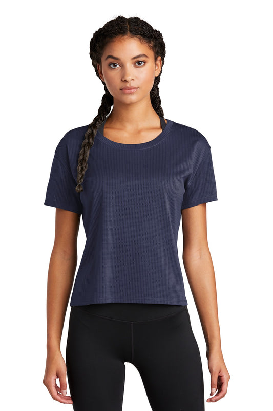 Sport-Tek  Women's PosiCharge  Draft Crop Tee. LST411 True Navy
