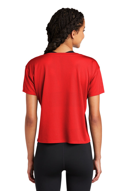 Sport-Tek  Women's PosiCharge  Draft Crop Tee. LST411 True Red