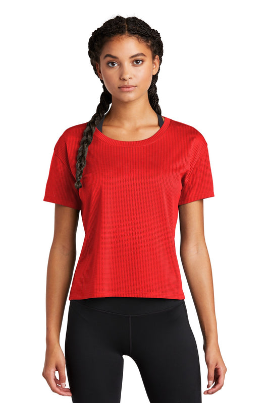 Sport-Tek  Women's PosiCharge  Draft Crop Tee. LST411 True Red