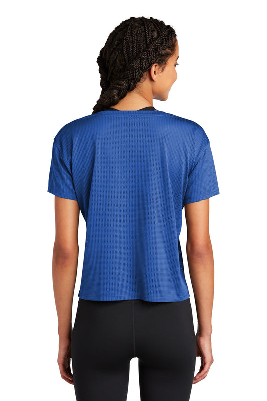 Sport-Tek  Women's PosiCharge  Draft Crop Tee. LST411 True Royal