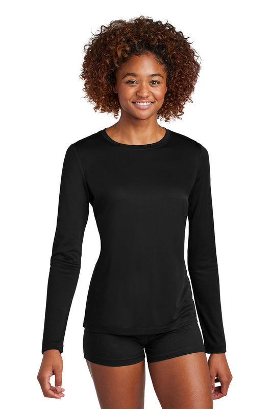 Sport-Tek Women's Posi-UV Pro Long Sleeve LST420LS Black