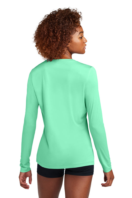 Sport-Tek Women's Posi-UV Pro Long Sleeve LST420LS Bright Seafoam