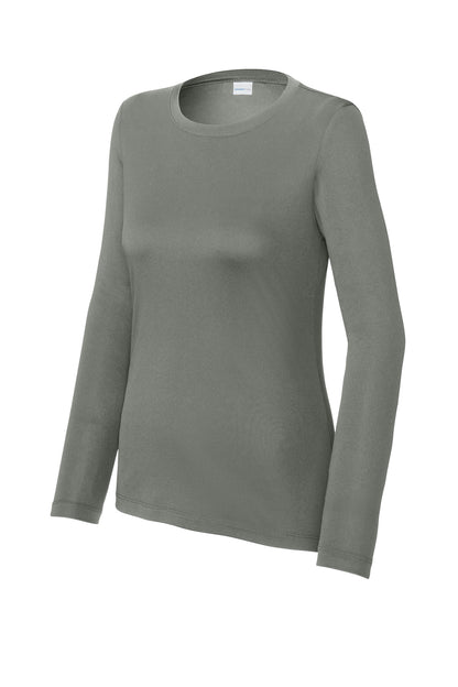 Sport-Tek Women's Posi-UV Pro Long Sleeve LST420LS Dark Smoke Grey