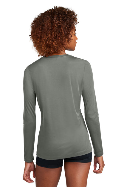 Sport-Tek Women's Posi-UV Pro Long Sleeve LST420LS Dark Smoke Grey