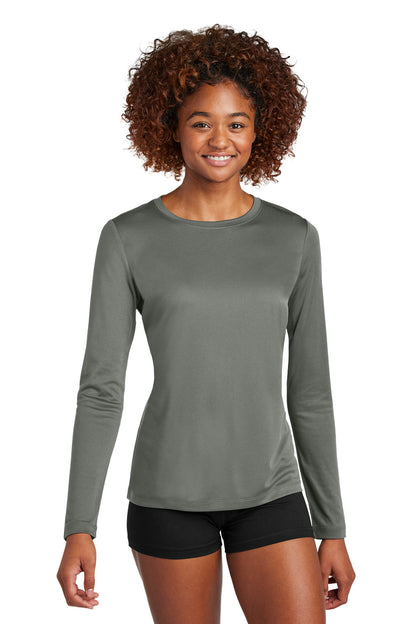 Sport-Tek Women's Posi-UV Pro Long Sleeve LST420LS Dark Smoke Grey