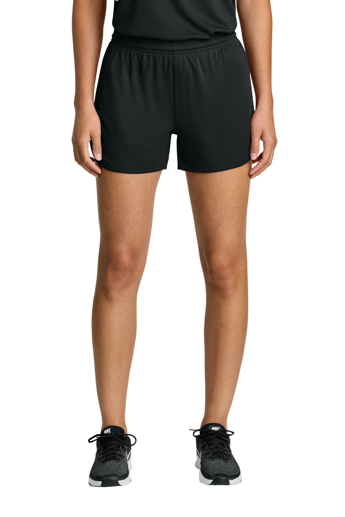 Sport-Tek Women's Club 3 Track Short LST447 Black