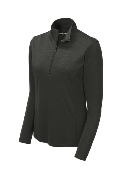 Sport-Tek  Women's Endeavor 1/2-Zip Pullover. LST469 Black Heather