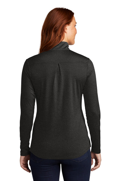 Sport-Tek  Women's Endeavor 1/2-Zip Pullover. LST469 Black Heather