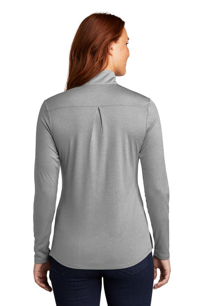 Sport-Tek  Women's Endeavor 1/2-Zip Pullover. LST469 Light Grey Heather