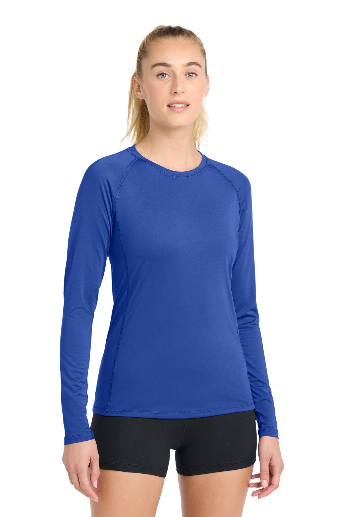 Sport-Tek Women's Long Sleeve Rashguard Tee LST470LS True Royal