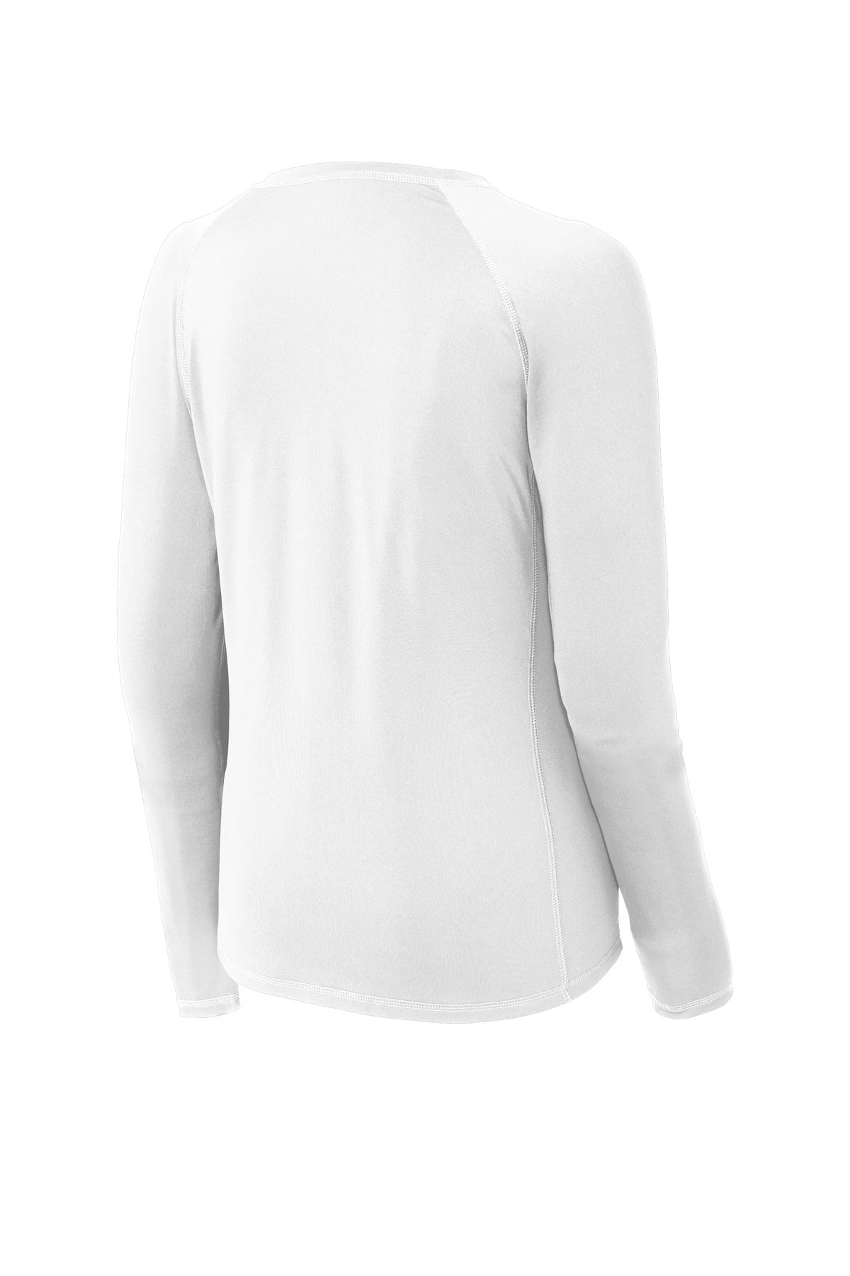 Sport-Tek  Women's Long Sleeve Rashguard Tee. LST470LS White