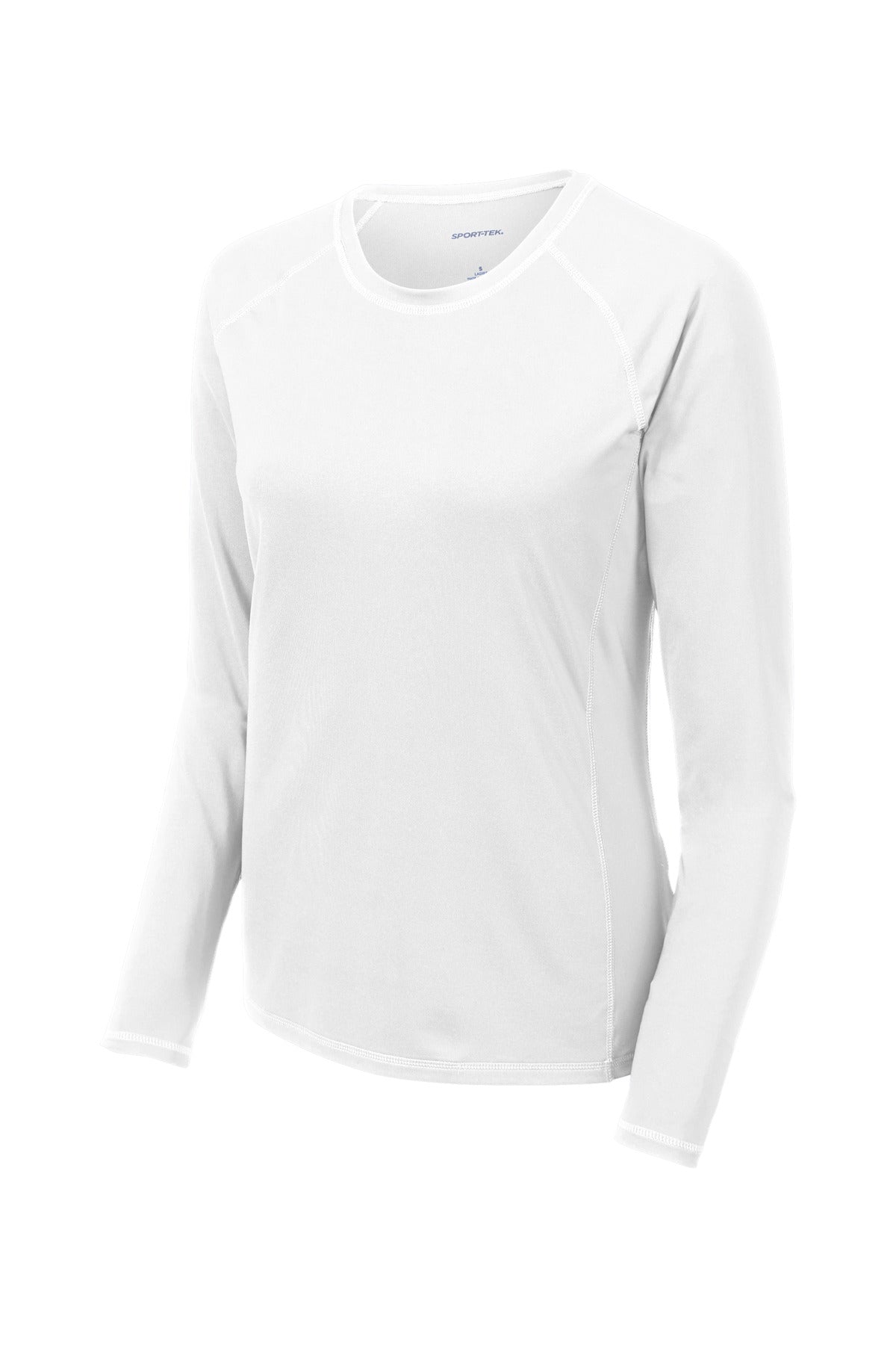 Sport-Tek  Women's Long Sleeve Rashguard Tee. LST470LS White