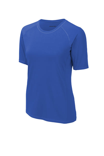 Sport-Tek  Women's Rashguard Tee. LST470 True Royal