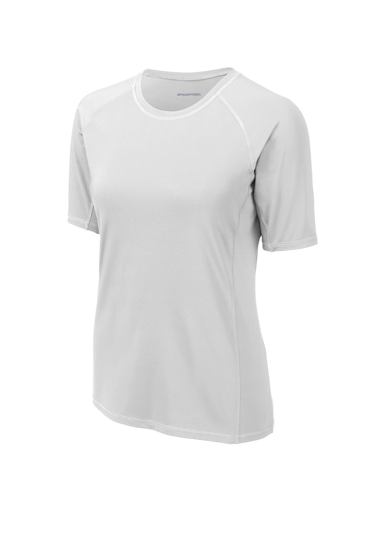 Sport-Tek  Women's Rashguard Tee. LST470 White