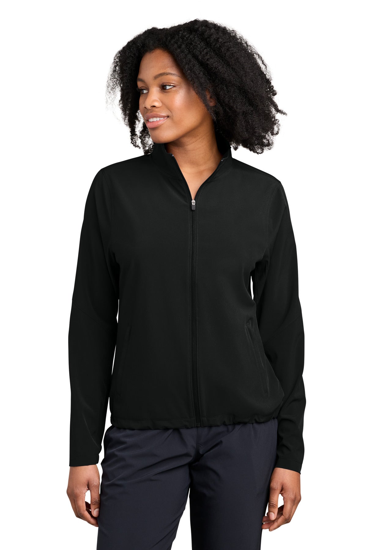 Sport-Tek Women's Repeat Jacket LST480 Black