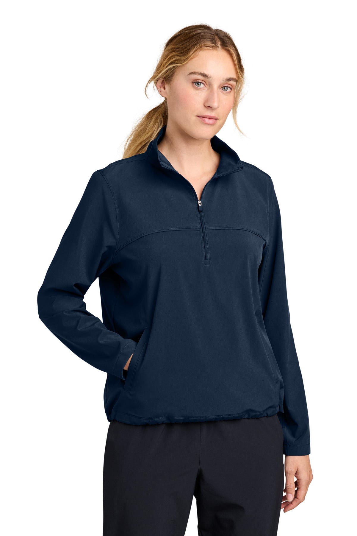 Sport-Tek Women's Repeat 1/2-Zip LST481 True Navy