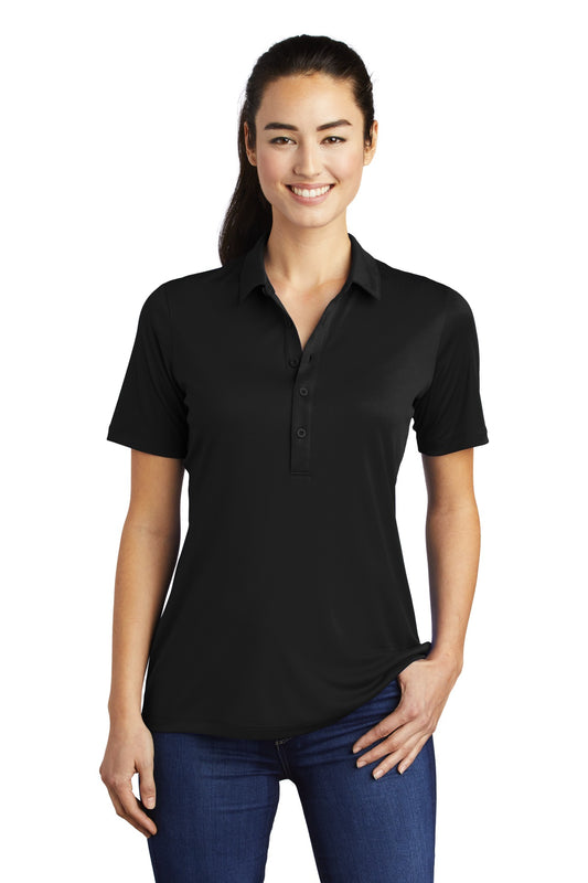 Sport-Tek Women's Posi-UV  Pro Polo.  LST520 Black