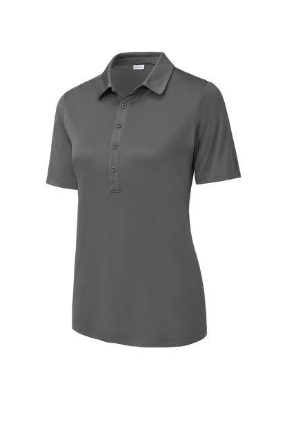 Sport-Tek Women's Posi-UV  Pro Polo.  LST520 Dark Smoke Grey