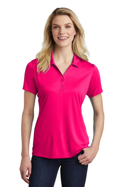 Sport-Tek  Women's PosiCharge  Competitor  Polo. LST550 Pink Raspberry