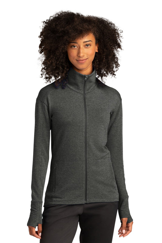Sport-Tek Women's Sport-Wick Flex Fleece Full-Zip. LST560 Dark Grey Heather