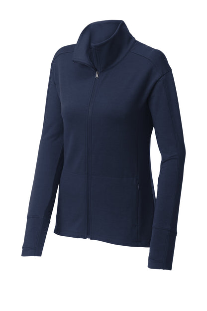 Sport-Tek Women's Sport-Wick Flex Fleece Full-Zip. LST560 True Navy