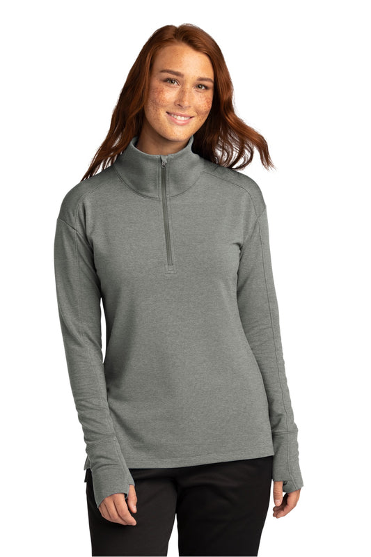 Sport-Tek Women's Sport-Wick Flex Fleece 1/4-Zip. LST561 Light Grey Heather