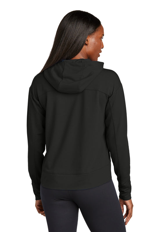 Sport-Tek Women's Sport-Wick Flex Fleece Pullover Hoodie LST562 Black
